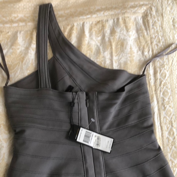 BCBGMaxAzria gray BodyCon dress Sz S - Picture 5 of 5